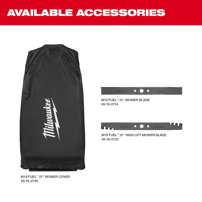 Milwaukee 2823-22HD M18 FUEL 21" Self-Propelled Cordless Lawnmower Mower Kit