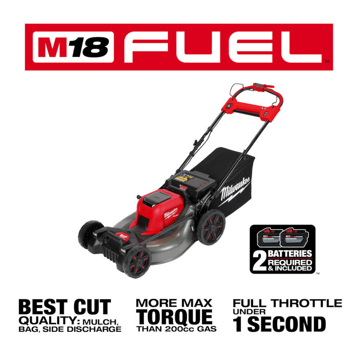 Milwaukee 2823-22HD M18 FUEL 21" Self-Propelled Cordless Lawnmower Mower Kit